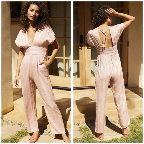L*Space Striped Cover-Up Jumpsuit - Picture 1 of 16